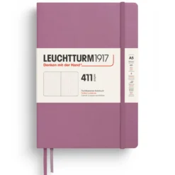 Notatnik 411 w kropki A5 - Leuchtturm1917 - Dusty Rose, twarda okładka