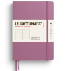 Notatnik w kropki A5 - Leuchtturm1917 - Dusty Rose, twarda okładka