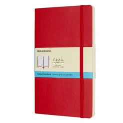 Notatnik w kropki Classic 13 x 21 cm - Moleskine - czerwony twarda okładka