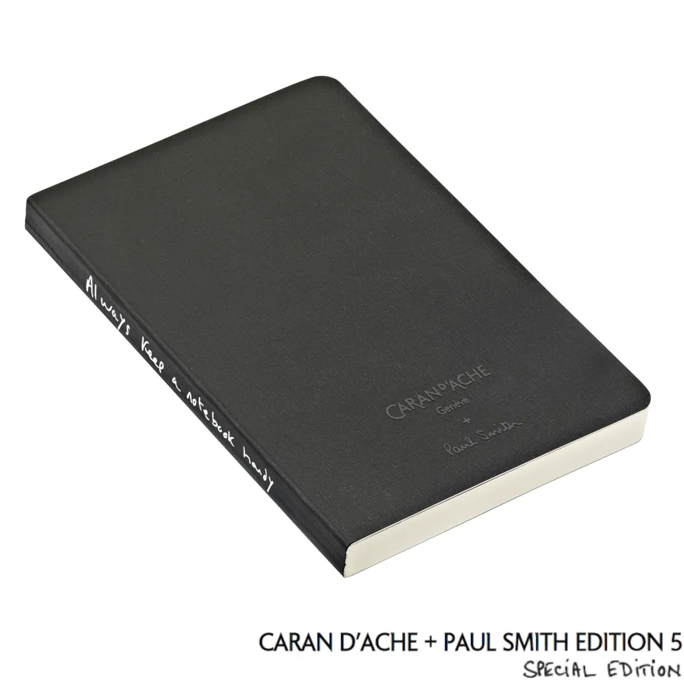 Notatnik w kropki Special Edition Paul Smith A6 - Caran d'Ache - czarny