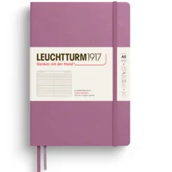 Notatnik w linię A5 - Leuchtturm1917 - Dusty Rose, twarda okładka