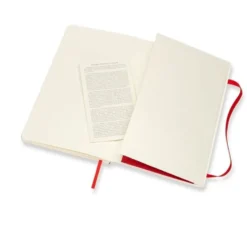Notatnik w linię Classic 13 x 21 cm - Moleskine - czerwony miękka okładka