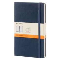 Notatnik w linię Classic 13 x 21 cm - Moleskine - granatowy twarda okładka