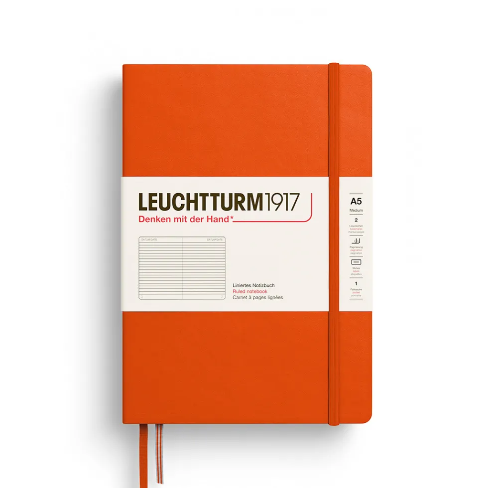 Notatnik w linie A5 - Leuchtturm1917 - Pumpkin