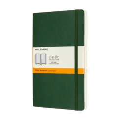 Notatnik w linie A5 - Moleskine - ciemnozielony miękka okładka