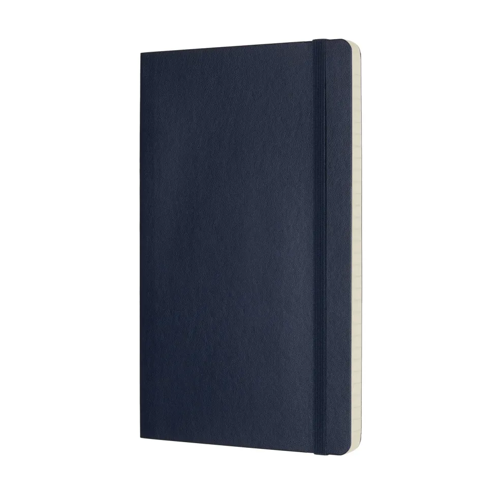 Notatnik w linie A5 - Moleskine - granatowy miękka okładka