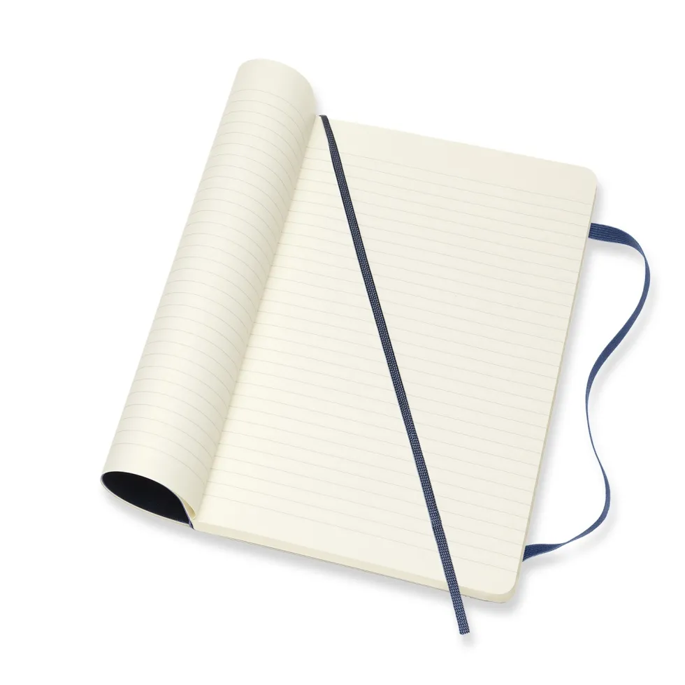 Notatnik w linie A5 - Moleskine - granatowy miękka okładka