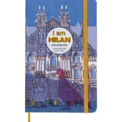 Notatnik w linie I am Milan 13 x 21 cm - Moleskine - twarda okładka