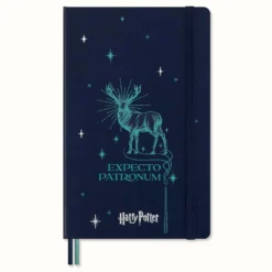 Notatnik w linię Harry Potter Patronum 13 x 21 cm - Moleskine - twarda okładka 100g/m2