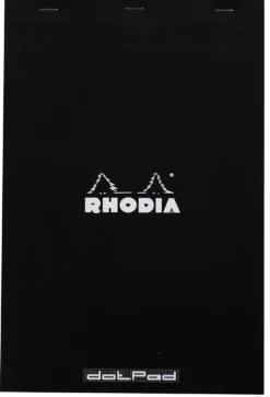 Notes dotPad - Rhodia - w kropki, czarny, A4+, 80 g, 80 ark.