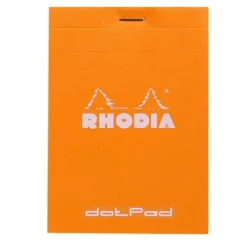 Notes dotPad - Rhodia - w kropki, pomarańczowy, 8,5 x 12 cm, 80 g, 80 ark.