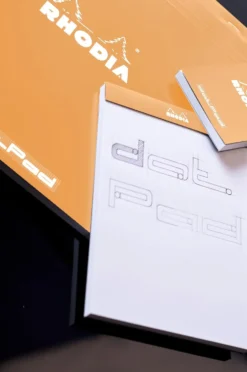 Notes dotPad - Rhodia - w kropki, pomarańczowy, 8,5 x 12 cm, 80 g, 80 ark.