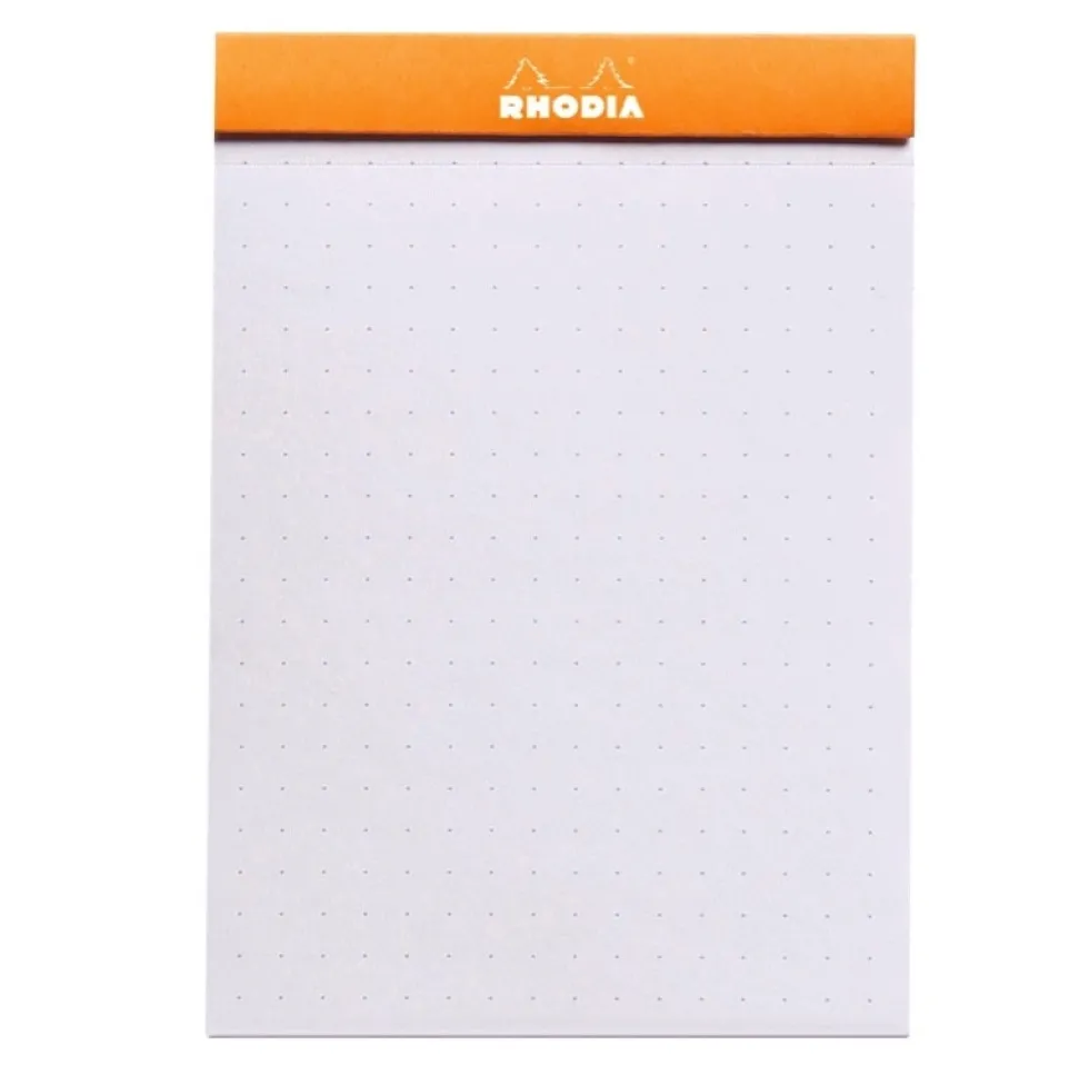 Notes dotPad - Rhodia - w kropki, pomarańczowy, 8,5 x 12 cm, 80 g, 80 ark.