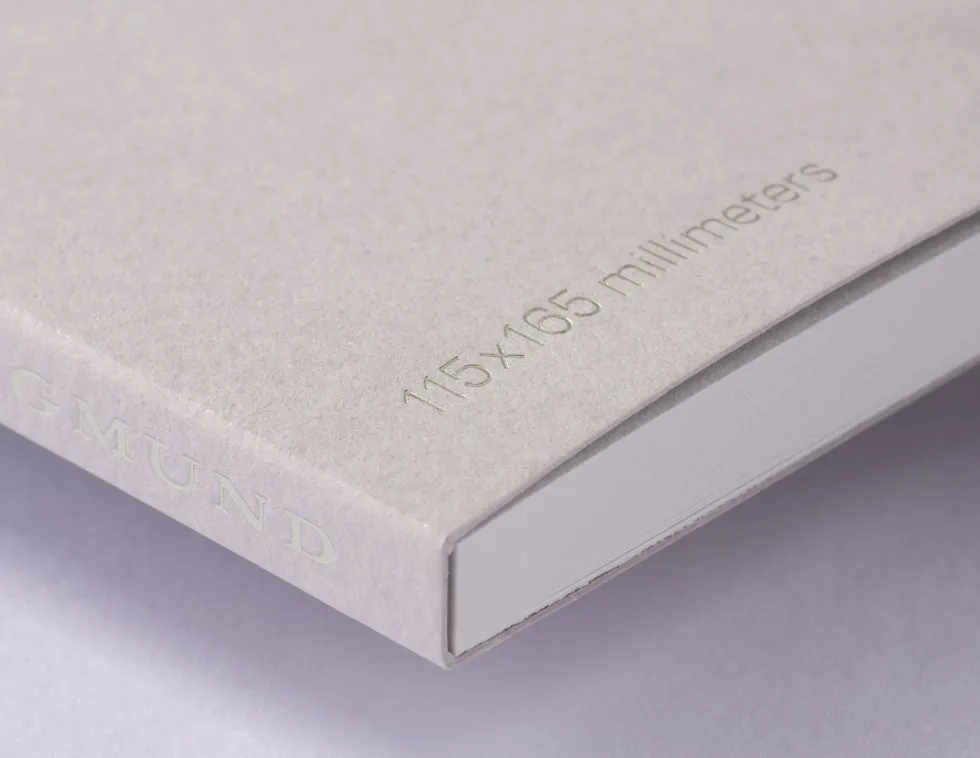 Notes gładki B6 - Gmund - Moonlight Grey 100 g 60 ark.