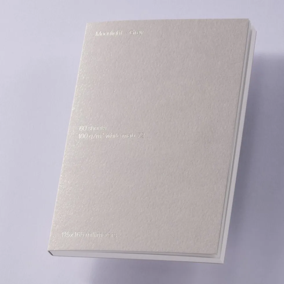 Notes gładki B6 - Gmund - Moonlight Grey 100 g 60 ark.
