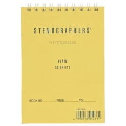 Notes na spirali Stenographer's A6 - Life - żółty