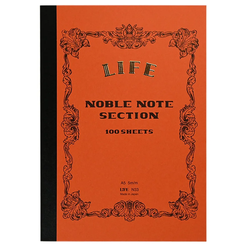Notes Noble Note A5 - Life - pomarańczowy