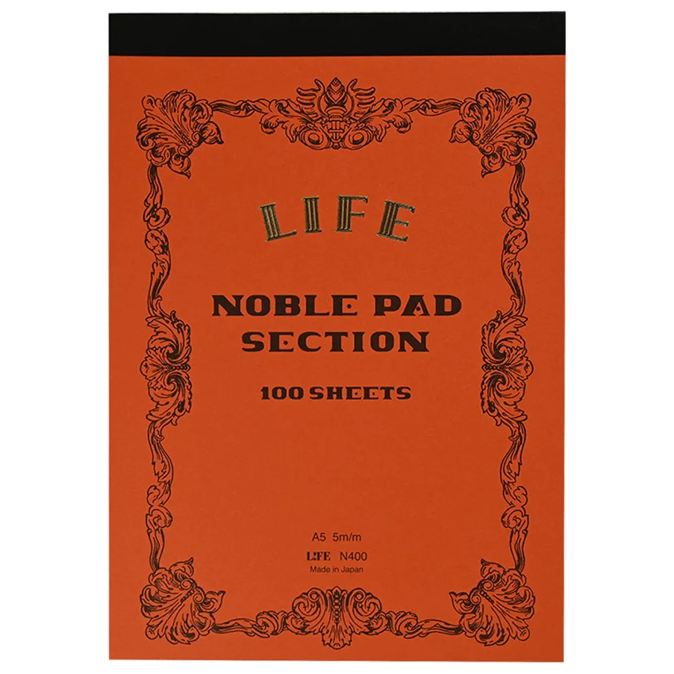 Notes Noble Pad A5 - Life - pomarańczowy