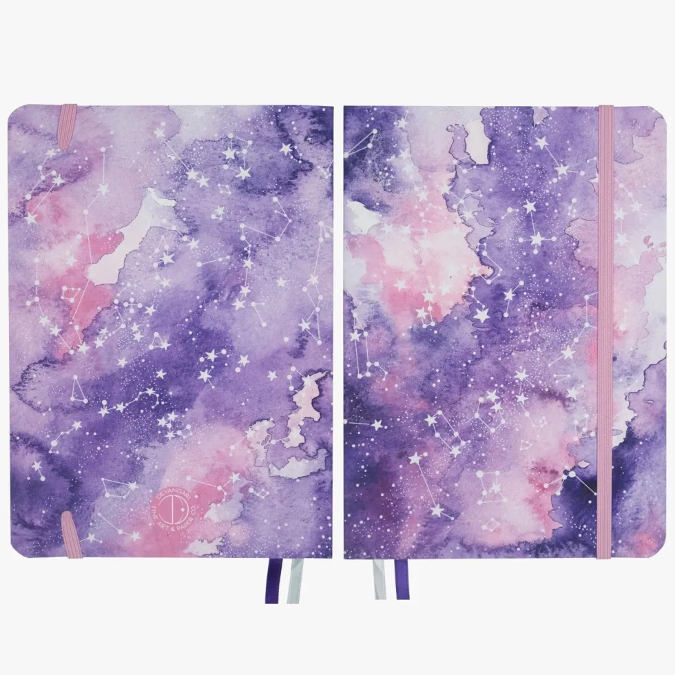 Notes Pastel Galaxy A5 - Devangari - w kropki, miękka okładka, 120 g/m2
