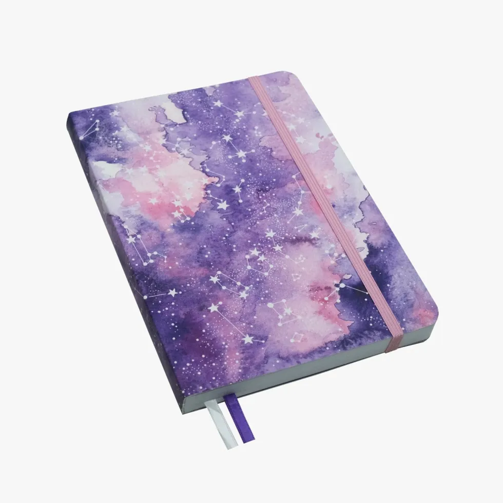 Notes Pastel Galaxy A5 - Devangari - w kropki, miękka okładka, 120 g/m2