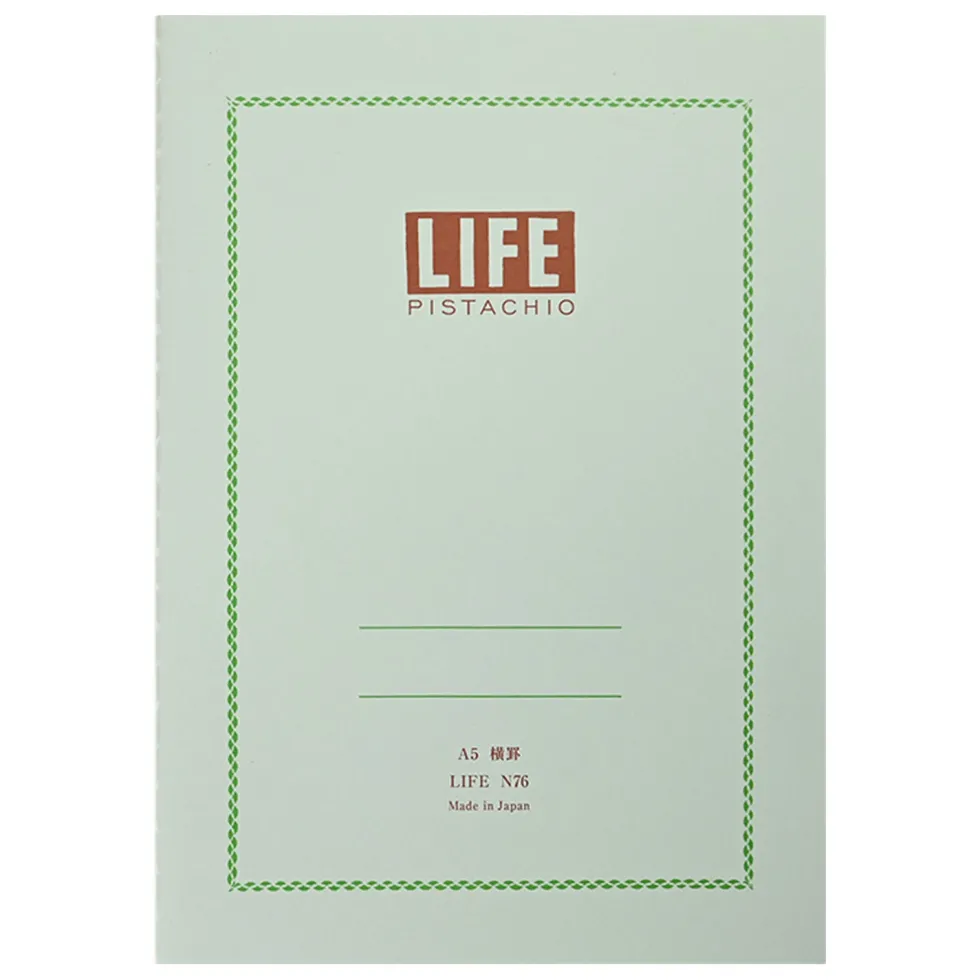 Notes Pistachio A5 - Life - szałwiowy