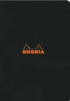 Notes - Rhodia - w kratkę, czarny, A5, 80 g, 48 ark.