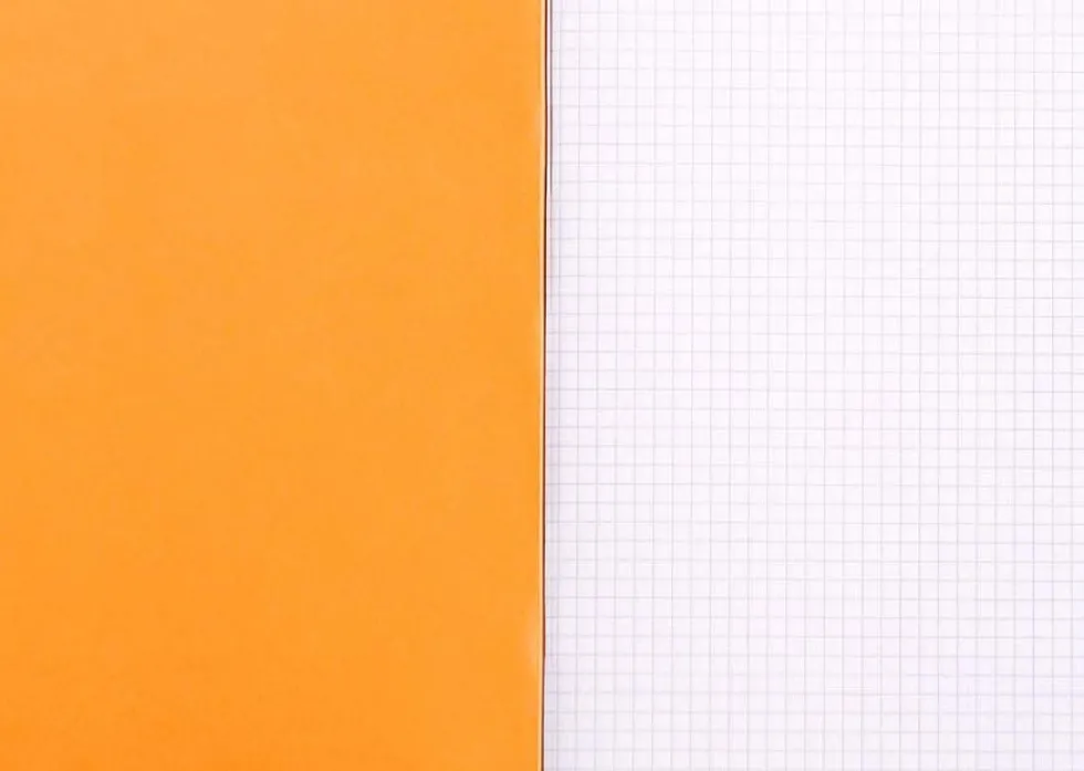 Notes - Rhodia - w kratkę, pomarańczowy, A5, 80 g, 48 ark.