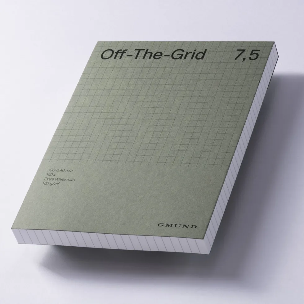 Notes w kratkę Off-The-Grid 7,5 - Gmund - Forest 100 g 150 ark.