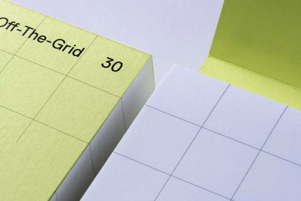 Notes w kratkę Off-The-Grid 30 - Gmund - Lime 100 g 250 ark.
