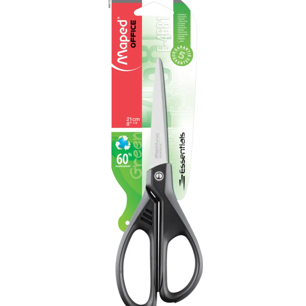 Nożyczki Essentials Green Deco - Maped - 21 cm