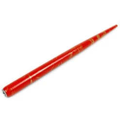 Obsadka drewniana do kaligrafii - Deml - prosta, czerwono-złota, 17 cm
