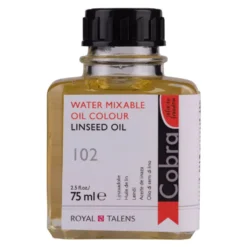 Olej lniany do wodorozcieńczalnych farb olejnych - Cobra - 75 ml