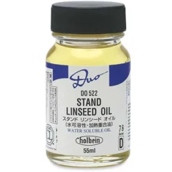 Olej lniany Stand do farb olejnych Duo Aqua Oil - Holbein - 55 ml
