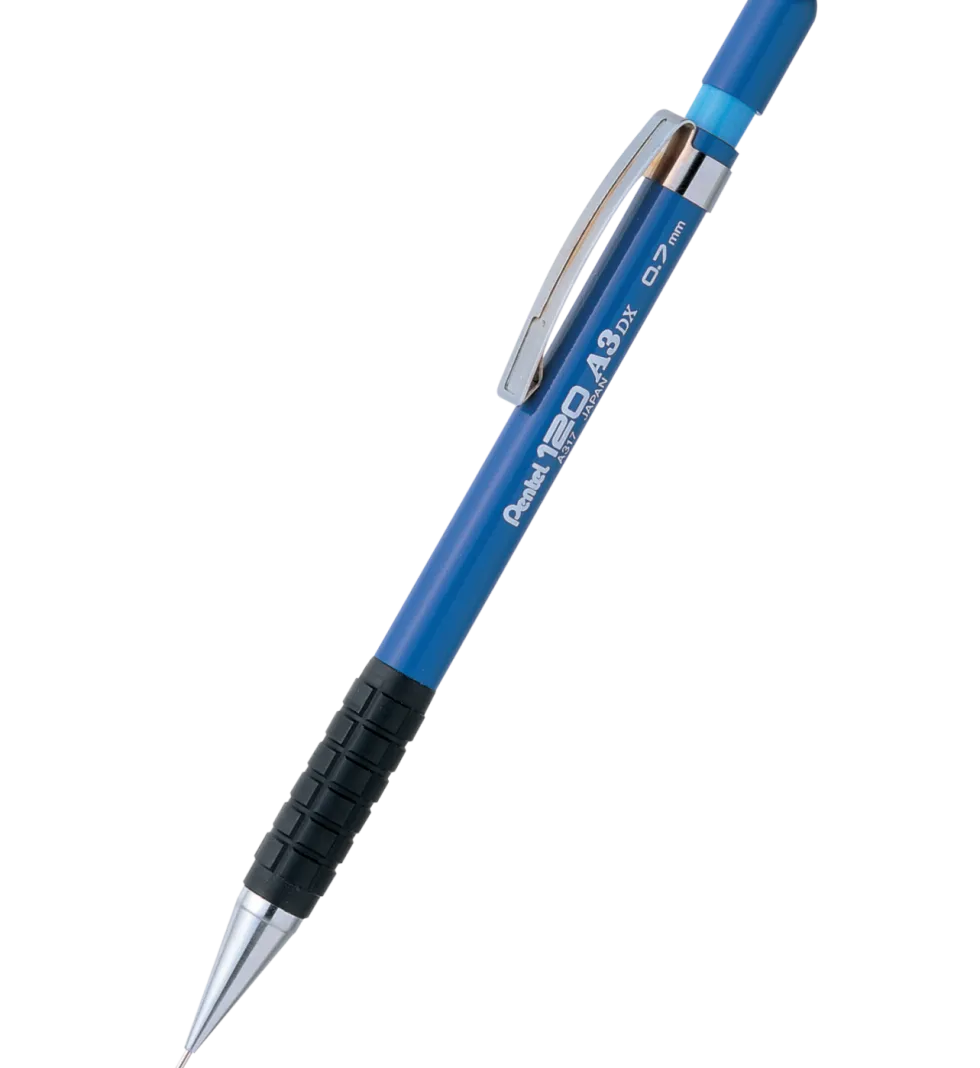 Ołówek automatyczny 120 A3 DX - Pentel - niebieski, 0,7 mm