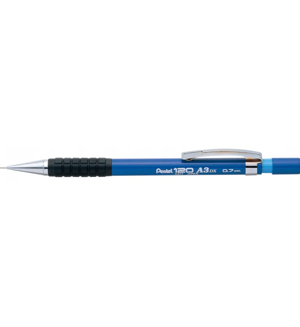 Ołówek automatyczny 120 A3 DX - Pentel - niebieski, 0,7 mm