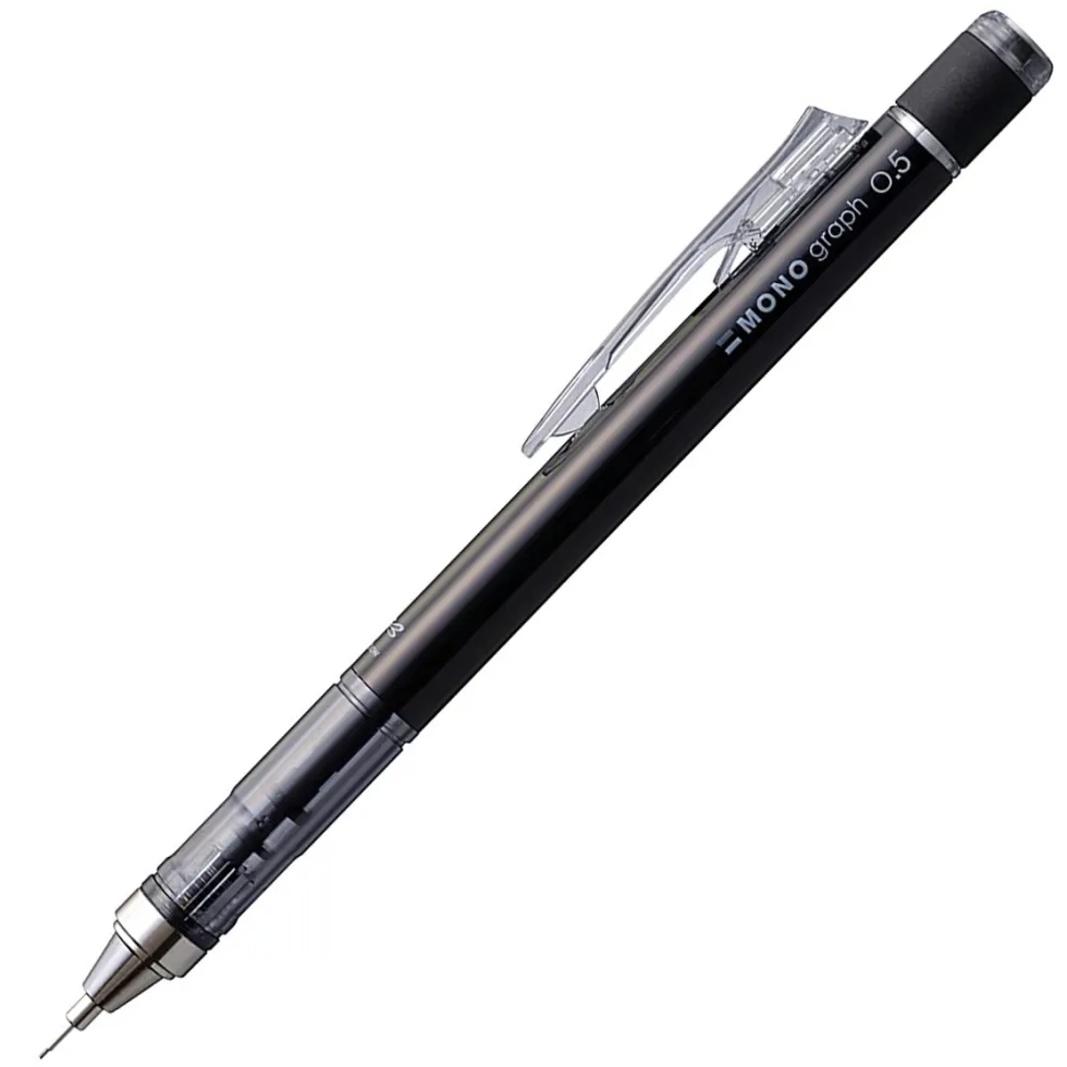 Ołówek automatyczny MONO Graph - Tombow - Black, 0,5 mm