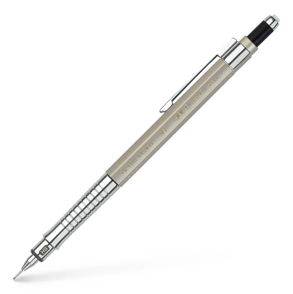 Ołówek automatyczny TK-Fine Vario L - Faber-Castell - Champagne Gold, 0,5 mm, HB
