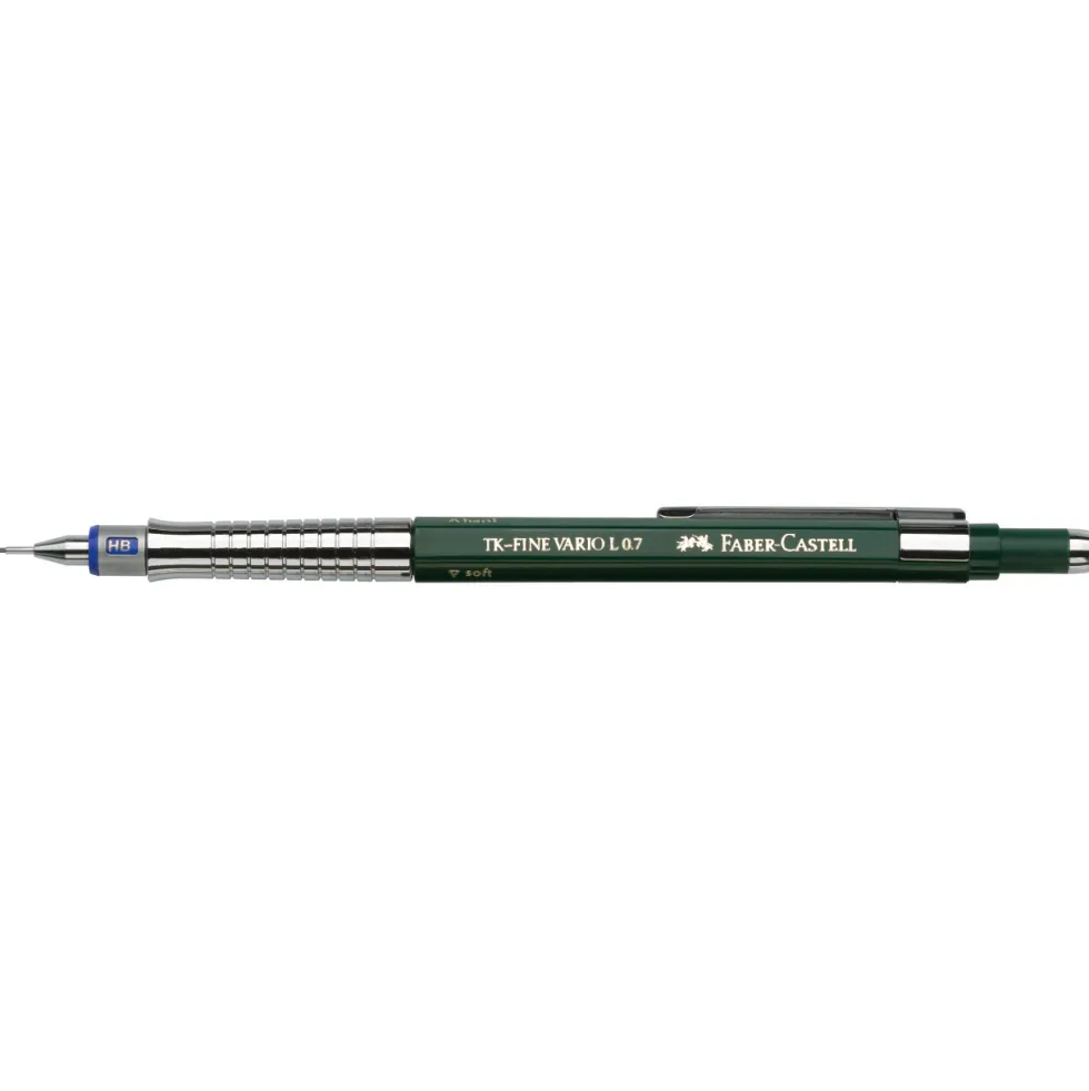 Ołówek automatyczny TK-Fine Vario L - Faber-Castell - Green, 0,7 mm, HB