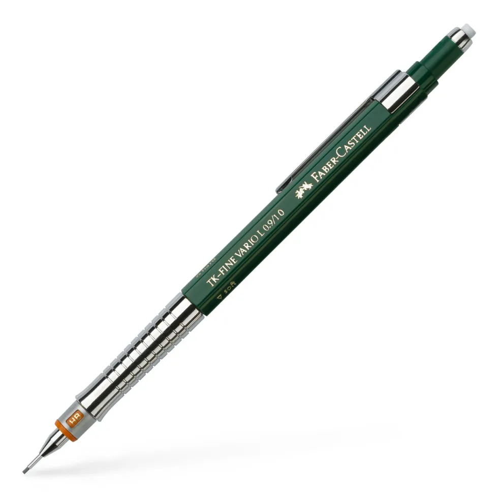 Ołówek automatyczny TK-Fine Vario L - Faber-Castell - Green, 0,7 mm, HB