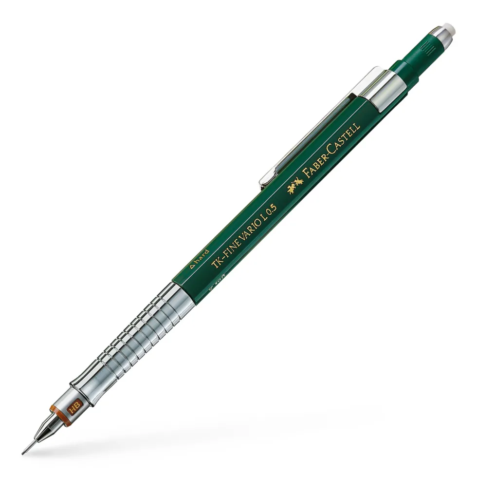 Ołówek automatyczny TK-Fine Vario L - Faber-Castell - Green, 0,5 mm, HB