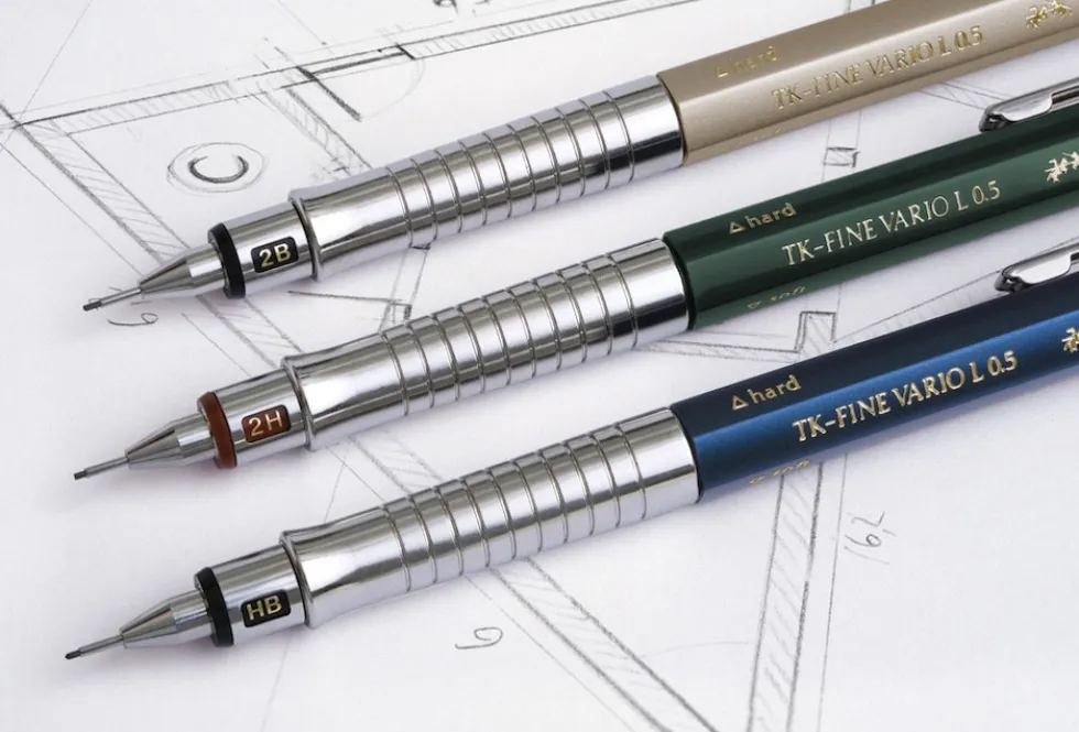 Ołówek automatyczny TK-Fine Vario L - Faber-Castell - Indygo, 0,35 mm, HB
