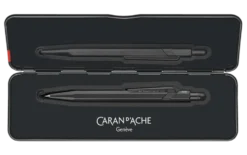 Ołówek mechaniczny 844 Premium z etui - Caran d'Ache - Black Code, 0,7 mm