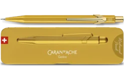 Ołówek mechaniczny 844 Premium z etui - Caran d'Ache - Goldbar, 0,7 mm