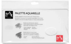 Paleta malarska Artist - Caran d'Ache - biała, dwustronna, 13 x 26 cm