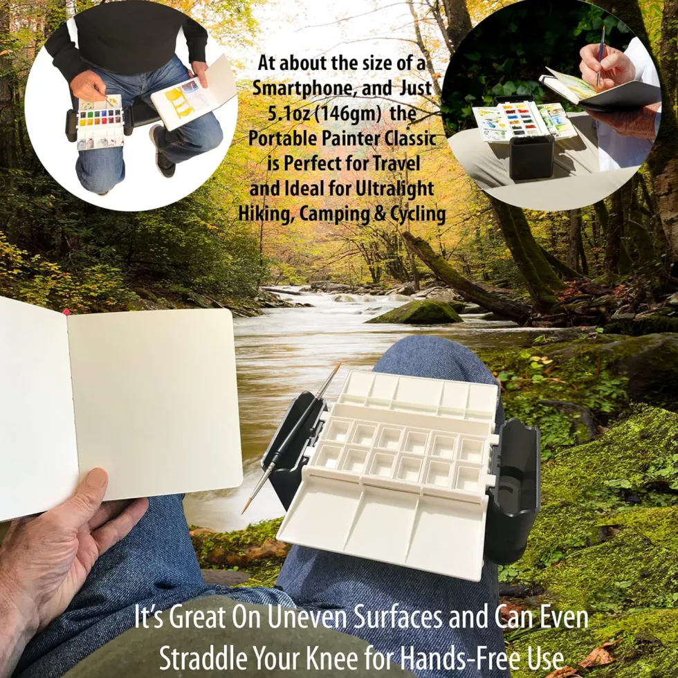 Paletka podróżna Classic na akwarele - Portable Painter - 12 półkostek