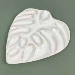 Paletka porcelanowa - Renesans - Liść Monstery, 16 x 18,5 cm