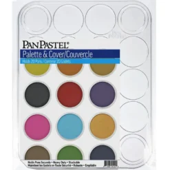 Paletka z pokrywką do pasteli PanPastel - 20 miejsc