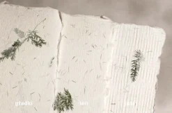 Papier czerpany - Kalander - asparagus, gładki, A5