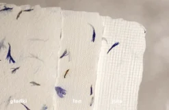 Papier czerpany - Kalander - bławatek, gładki, A5