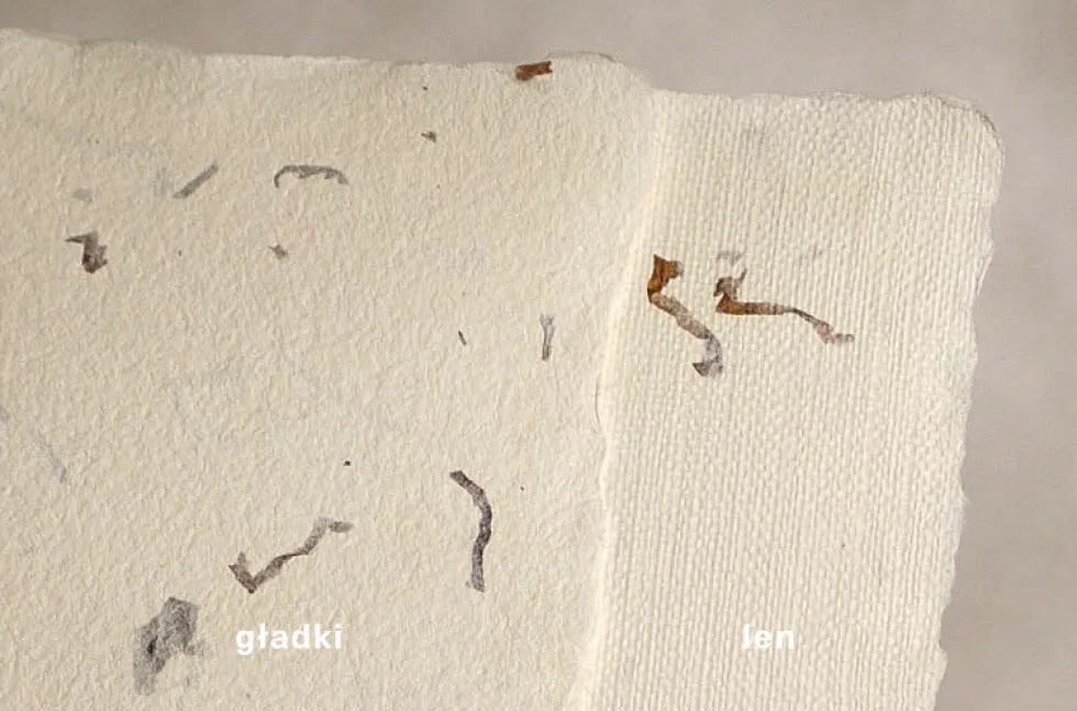 Papier czerpany - Kalander - tytoń, gładki, A5